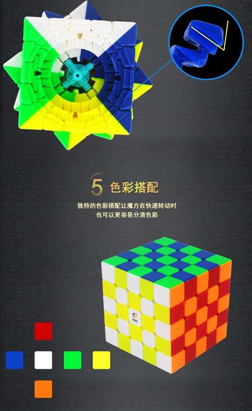 裕鑫 黃龍 五階 磁力 M 黃龍M 5階 魔術方塊 速解 魔方 裕鑫科教 智勝 益智玩具