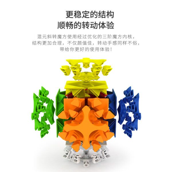 混元 魔域 1號 2號 3號 魔術方塊 斜轉 異形 魔方 混元斜轉 益智玩具 遊戲 限制轉動 磨砂