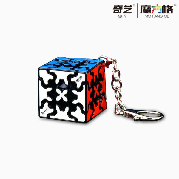 奇藝 齒輪 魔方 鑰匙圈 3CM 可拆式 魔方格 小齒輪迷你 可愛 魔方吊飾 魔術方塊