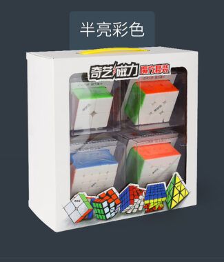 奇藝魔方格 套裝 2345 禮盒 套裝M 四件套 速解魔方 磁力
