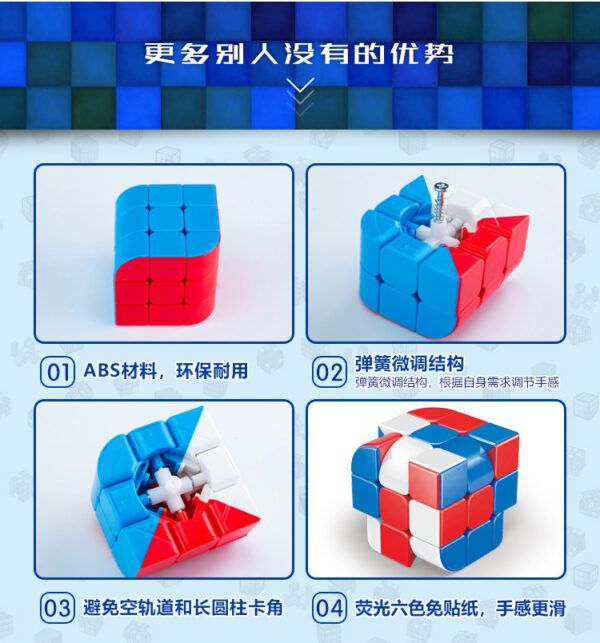 泛新 三階三面體 魔術方塊 3階 魔方 異形 三種顏色 三階概念方塊 益智玩具