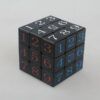 梯色 數字三階 黑底 有貼紙 魔術方塊 造型 魔方 123 學習 3階 益智玩具