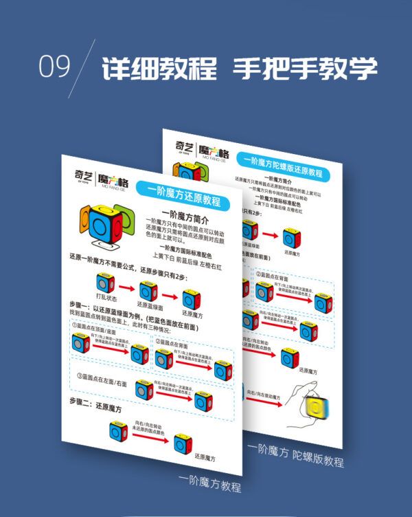 一階 陀螺 魔方 1階 奇藝魔方格 益智玩具 簡單 魔術方塊 魔方小天地