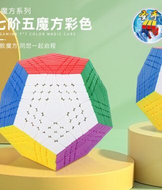 聖手 七階五魔方黑色 異形魔術方塊 5魔方 7階 玩具 puzzle 解謎 megaminx mega