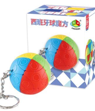 泛新  迷你魔方  西班牙球 鑰匙扣  異形魔方  3.5cm魔方 鑰匙扣 球型玩具 圓形鑰匙圈 圓形魔方