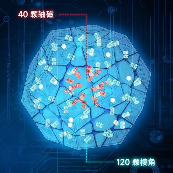 大雁  三階五魔  PRO M   ML  加大磁力  異形魔方  競速比賽  益智玩具