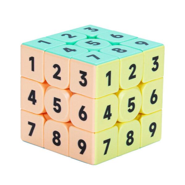 特殊圖案 Z-CUBE 骰字魔方 箭頭三階魔方 3階 數字 骰子 黑底六色 盲文  魔術方塊 魔方