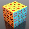 特殊圖案 Z-CUBE 骰字魔方 箭頭三階魔方 3階 數字 骰子 黑底六色 盲文  魔術方塊 魔方