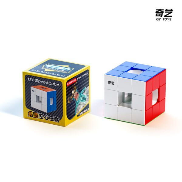 奇藝 空心 三階 魔術方塊 魔方 磁力 UV鑽面   趣味 異形 新品 魔方格 競速