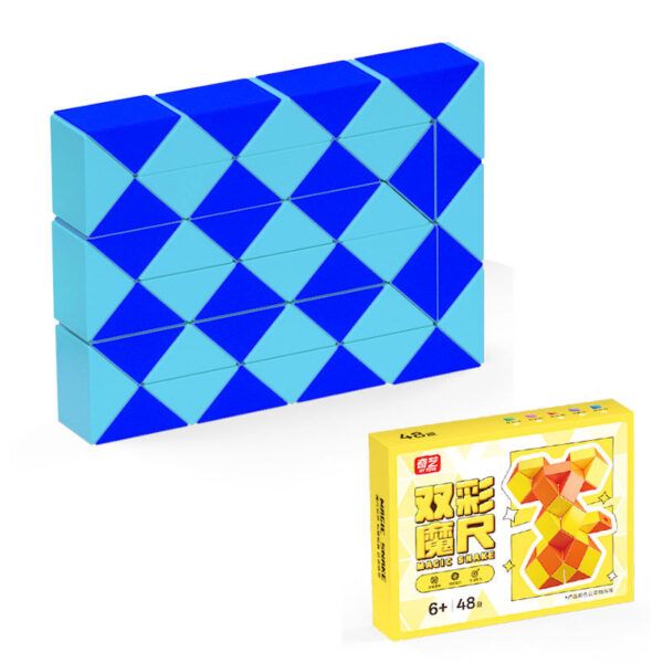 奇藝 魔尺 24段 可彎曲變形 魔方 腦力激發 益智玩具 百變魔尺 兒童 商檢合格
