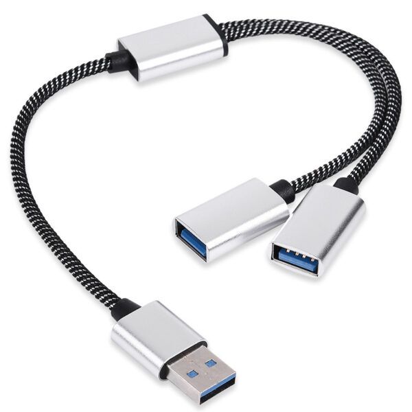 傳輸線 USB usb2.0 一拖二 一拖三 手機 電腦 平板 分線器