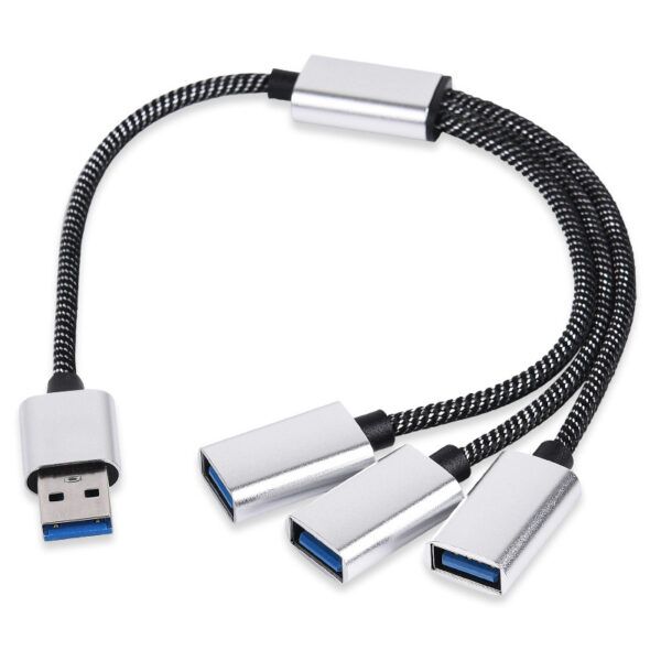 傳輸線 USB usb2.0 一拖二 一拖三 手機 電腦 平板 分線器