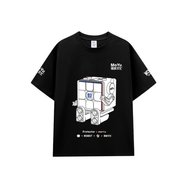 魔域文化 2024 圓領T 衣服 男女通穿 黑色 T恤 短袖 純棉 t shirt 魔術方塊 魔方 速解