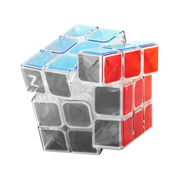 Z-cube UV打印 三階 夜光藍色 透明 夜明珠 魔術方塊 z cube 3階 特殊方塊