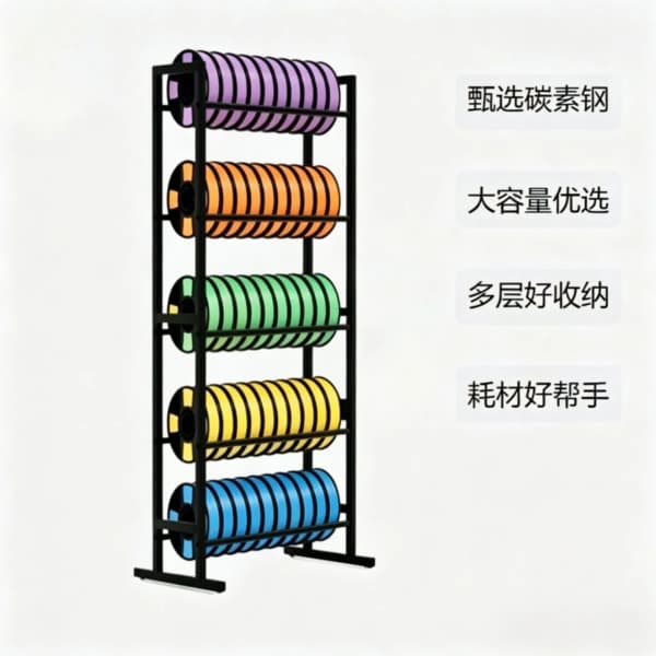 3D列印耗材架細絲收納架滾動細絲捲軸重型金屬支架物料倉儲存放