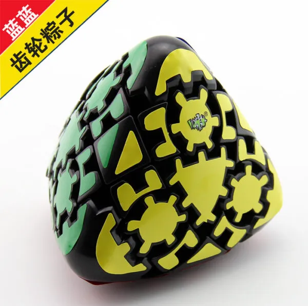 藍藍粽子 齒輪魔方 齒輪異形魔術方塊 益智休閒玩具魔方   黑色