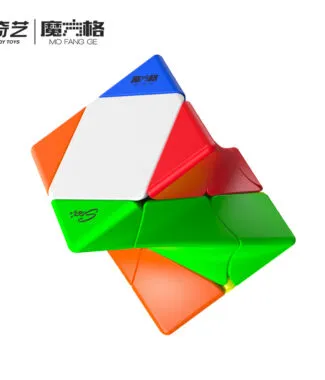 奇藝魔方格 扭曲斜轉 tristy skewb 魔術方塊 造型三階  3階 概念方塊 益智玩具  puzzl