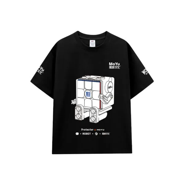 魔域文化 2024 圓領T 衣服 男女通穿 黑色 T恤 短袖 純棉 t shirt 魔術方塊 魔方 速解