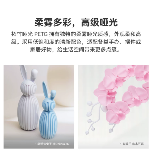 拓竹 PETG Matte 啞光 PETG 3D列印線材 3D列印 線材 耗材  BambuLab