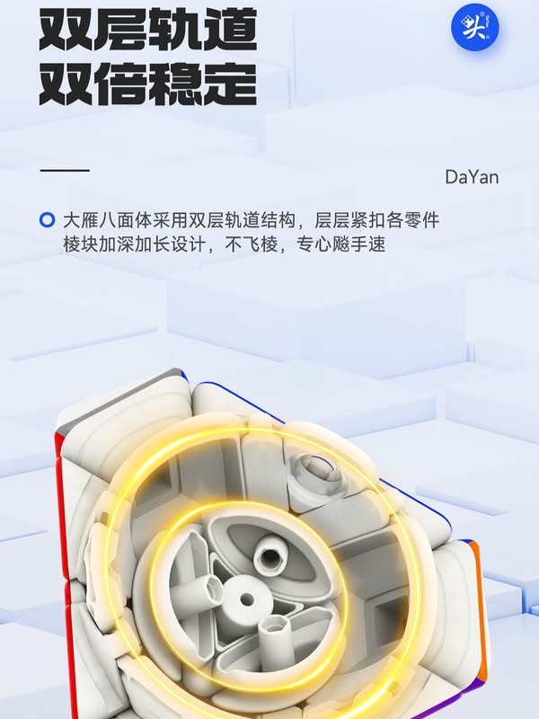大雁 轉面八面體 磁力 軸磁定位 FTO 三階八面體 DaYan 益智玩具 競速魔方 磁力八面體